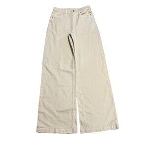 New Gap High Rise Stride Beach Pebble Pants Size 28 6 Tall Jeans Wide Leg